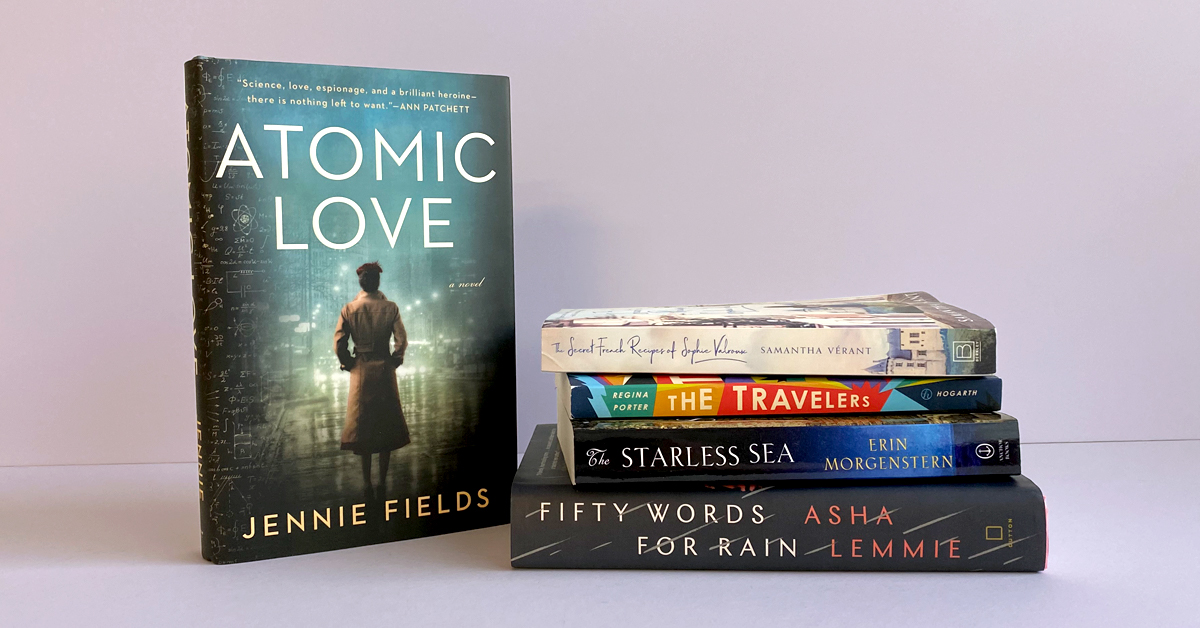 Book stack featuring Atomic Love