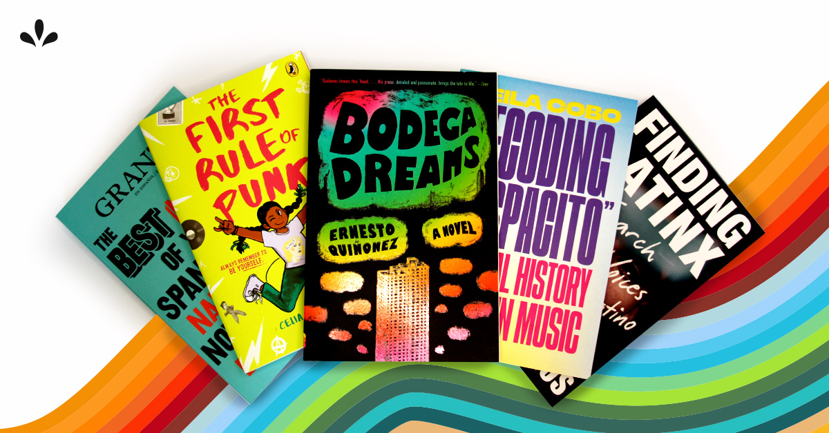 Book covers for Latinx Heritage Month page