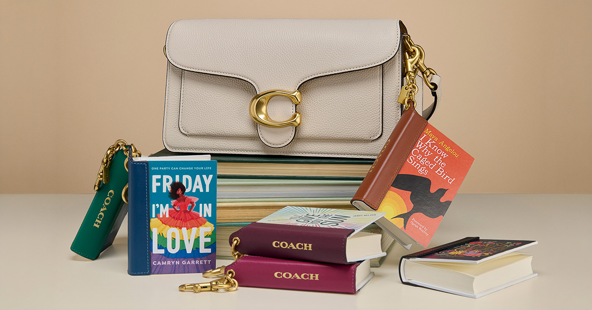 photo of Coach purse with book charms